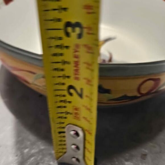 Lennox Ceramic Bowl Winter Greetings Goldfinch Every Day Bowl 7" - Picture 6 of 6